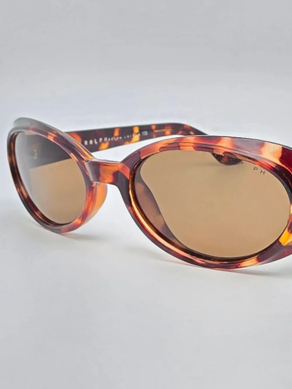 Ralph by Ralph Lauren 953/S Tortoise Frame Brown Lens Oval Cat Eye Sunglasses